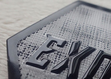 TPU gravou remendos autoadesivos do logotipo para a roupa/sacos/chapéus
