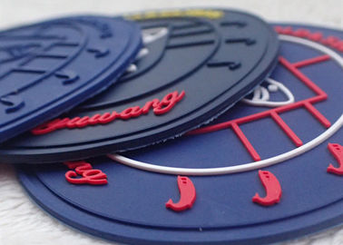 Gravado 3 remendos de borracha dimensionais do logotipo para GV BV das sapatas/mala de viagem OEKO