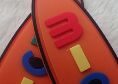 Não - os remendos de borracha criativos ovais tóxicos do logotipo para vestuários/crianças ensacam