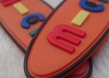 Não - os remendos de borracha criativos ovais tóxicos do logotipo para vestuários/crianças ensacam