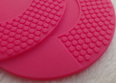 Remendos macios vermelhos do PVC de Rosa para o remendo de lavagem do instrumento/brandamente do silicone da cara