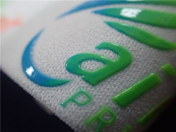 Tóxico macio da faixa elástica do logotipo colorido brilhante da impressão do silicone não -