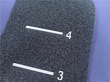 Eco - remendo cinzento feito sob encomenda do gancho de Velcro preto amigável e da roupa do logotipo do laço TPU