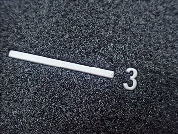 Eco - remendo cinzento feito sob encomenda do gancho de Velcro preto amigável e da roupa do logotipo do laço TPU