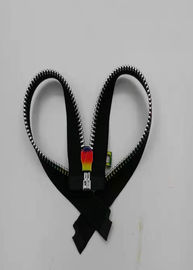 Extremidade aberta 5# que chapeia o zíper de bronze colorido dos dentes do metal para sapatas/revestimento/calças de brim