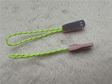Extrator de borracha de travamento do zíper do olho verde fluorescente da corda para o Sportswear exterior