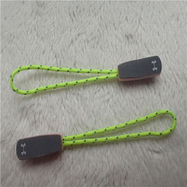 Extrator de borracha de travamento do zíper do olho verde fluorescente da corda para o Sportswear exterior