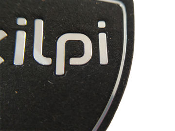 Logotipo feito sob encomenda gravado metálico Eco do remendo da tela da borracha de silicone - amigável