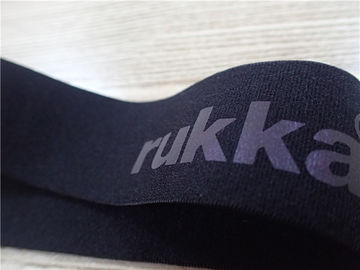 Logotipo da transferência térmica no Webbing elástico do poliéster/faixa elástica da roupa