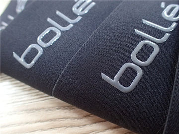 Faixa elástica do jacquard alto da tenacidade para a roupa, imprimindo a proteção ambiental do logotipo do silicone
