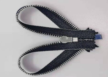 Zíper durável dos dentes do metal do estilo de Y com os zíperes puros de pano/metal de algodão para calças de brim