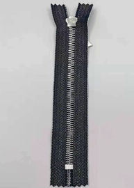 Zíper durável dos dentes do metal do estilo de Y com os zíperes puros de pano/metal de algodão para calças de brim