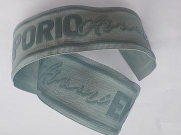 Spandex da fita da impressão da tela do silicone + material não elásticos tecidos fita do silicone