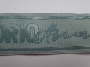 Spandex da fita da impressão da tela do silicone + material não elásticos tecidos fita do silicone