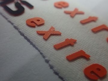 Tinta normal da forma personalizada da roupa da transferência térmica etiquetas high-density