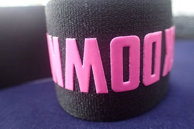 Cópia de tela feita sob encomenda do silicone da faixa elástica do jacquard do Gym da ioga para o roupa interior