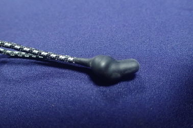 Fita não elástica do cabo com términos do silicone para o extrator do saco, revestimento, saco do uso