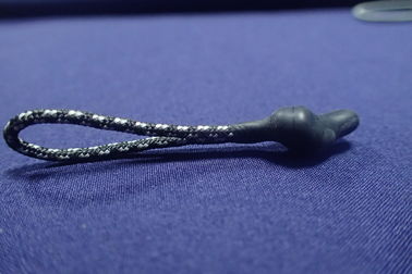 Fita não elástica do cabo com términos do silicone para o extrator do saco, revestimento, saco do uso