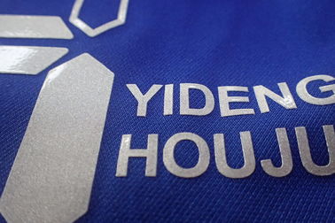 Etiqueta reflexiva da transferência térmica da impressão da tela para uniformes do futebol