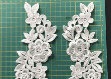 as flores 3D bordadas costuram/ferros no remendo para o acessório de Diy do Applique da roupa