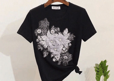 as flores 3D bordadas costuram/ferros no remendo para o acessório de Diy do Applique da roupa
