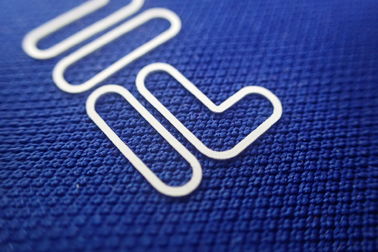 Etiquetas da roupa da transferência térmica do silicone para sacos, chapéus, desgaste de Baskterball