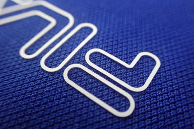 Etiquetas da roupa da transferência térmica do silicone para sacos, chapéus, desgaste de Baskterball