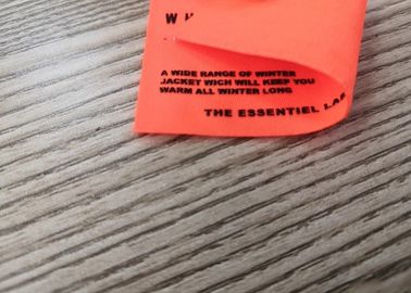 etiqueta do vestuário do silicone de 8*3.5CM