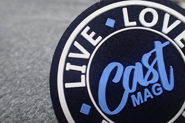 Remendos de borracha do logotipo de Microfiber da roupa da impressão da tela