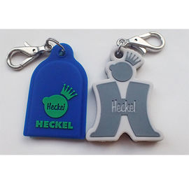 Tóxico relativo à promoção personalizado Keychain do logotipo de Debossed dos presentes da etiqueta de cão do silicone não -