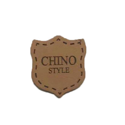 Remendos de couro genuínos de Clothing Logo Badges Heat Press Emboss do vaqueiro para calças de brim
