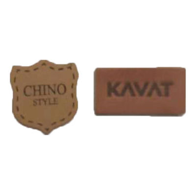 Remendos de couro genuínos de Clothing Logo Badges Heat Press Emboss do vaqueiro para calças de brim