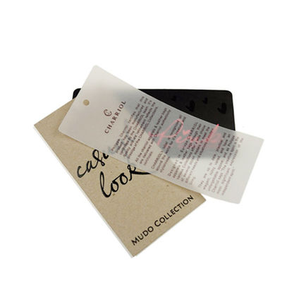 Roupa de papel feita sob encomenda por atacado de Logo Swing Hang Tag For