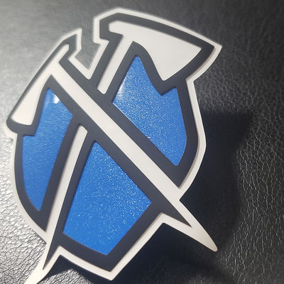 O logotipo de carimbo quente 3D das etiquetas do vestuário da cópia de tela gravou o silicone que imprime a etiqueta do filme de transferência