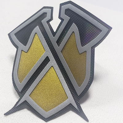 3d levantou a etiqueta de Logo Silicone Heat Transfer Clothing do tipo do efeito para o t-shirt
