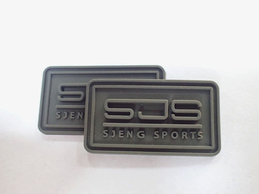 Remendo de borracha gravado acessórios do PVC de Logo Label do costume da roupa do vestuário