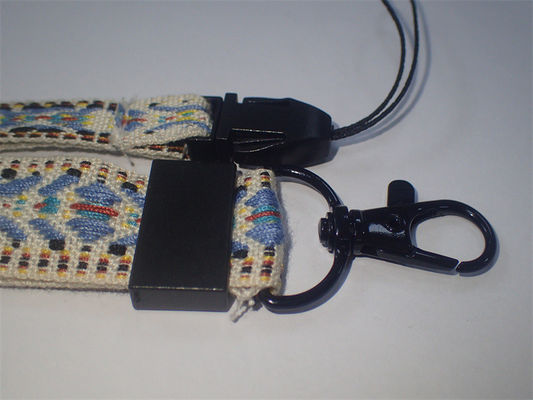 Da fita de grande resistência do jacquard do algodão estilo nacional colorido tecido feito sob encomenda