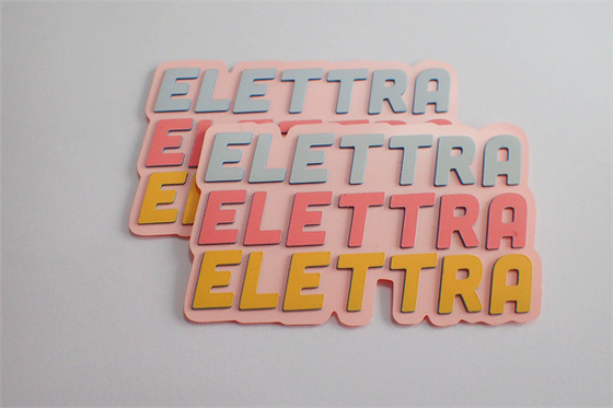 Etiquetas feitas sob encomenda da impressão de tela de seda do PVC TPU com 3 cores de Pantone