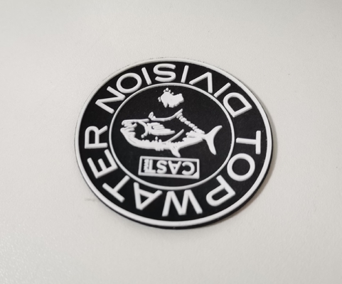 Transferência térmica personalizada da roupa que imprime o logotipo do silicone 3D das etiquetas