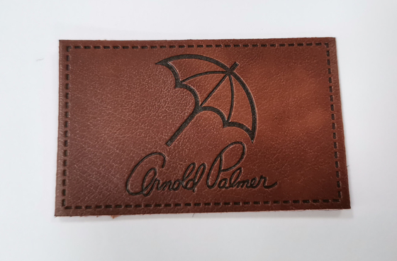 O vestuário de couro personalizado dos remendos do plutônio do projeto etiqueta o logotipo gravado