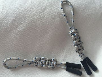 Injeção feito a mão personalizada das cores TPU da tração 3 do zíper de Paracord