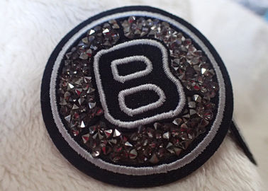 Remendos de imitação feitos a mão do diamante do ferro para a roupa equestre