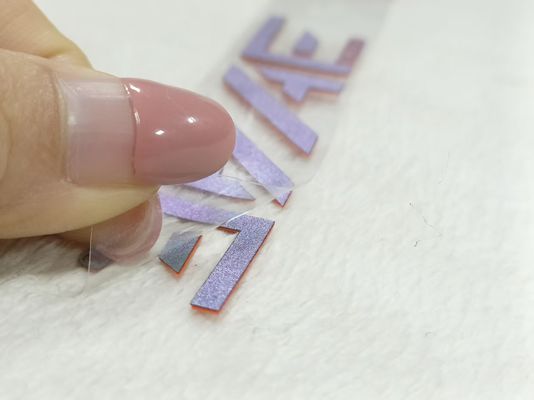 OEM Etiquetas de transferência de calor de roupas 3D de silicone grosso Oeko Tex com textura especial