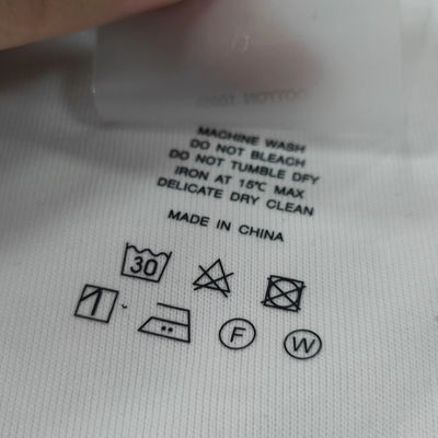 Etiqueta de transferência de roupas de alta qualidade personalizada Etiqueta de transferência térmica Impressão de logotipo
