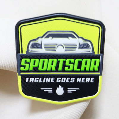Etiquetas TPU de transferência de calor personalizadas em fábrica Patches de logotipo 3D TPU em relevo Patches de marca para vestuário