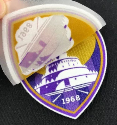 Impressão personalizada Logotipo do clube da equipe de futebol 3D Etiqueta de transferência de calor