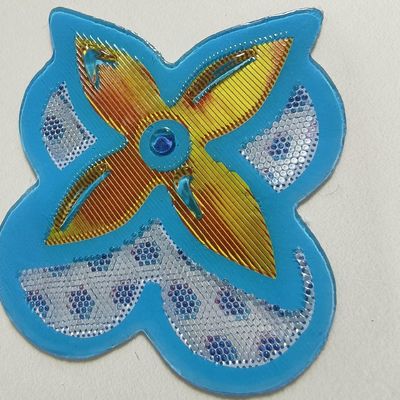 Costurar em patches macios TPU holográficos com efeito colorido fantasma personalizados