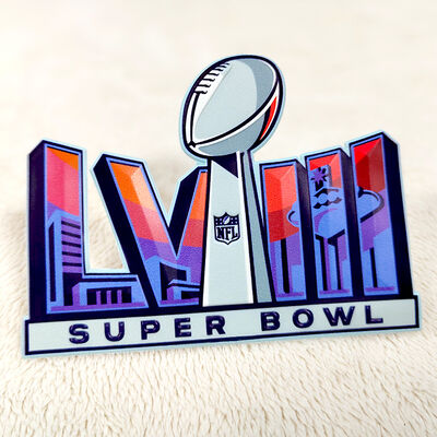 Patch de alta frequência TPU personalizado - Super Bowl LVIII Emblema esportivo para vestuário
