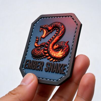 Custom High Density 3D Raised Soft PVC Patches Wholesale Multicolor Personalizado detalhe nítido em relevo Etiqueta de borracha