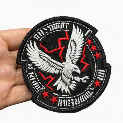 Patch de transferência de calor com bordado ecológico lavável 3D para roupas de esqui e roupas esportivas
